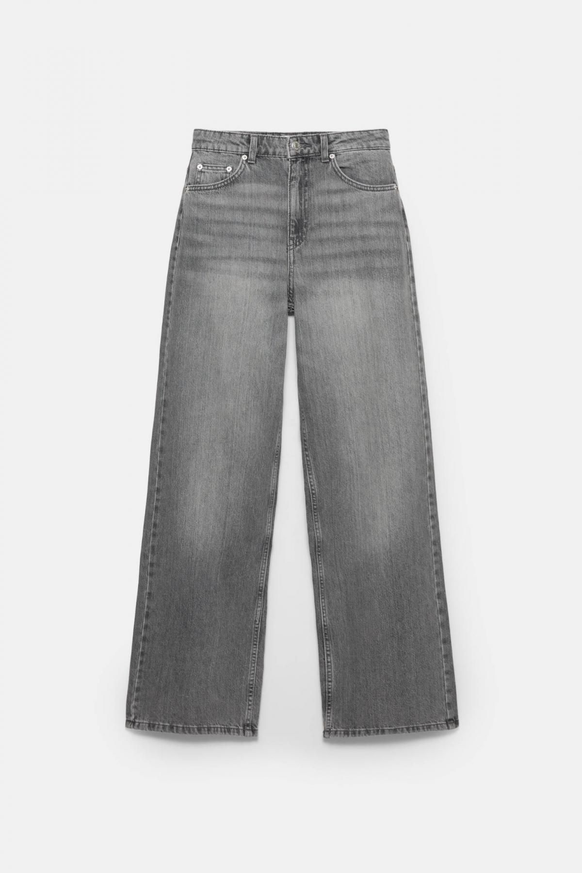 풀앤베어 하이웨이스트 와이드핏 데님 팬츠 7683/324 MEDIUM GREY 이미지 6
