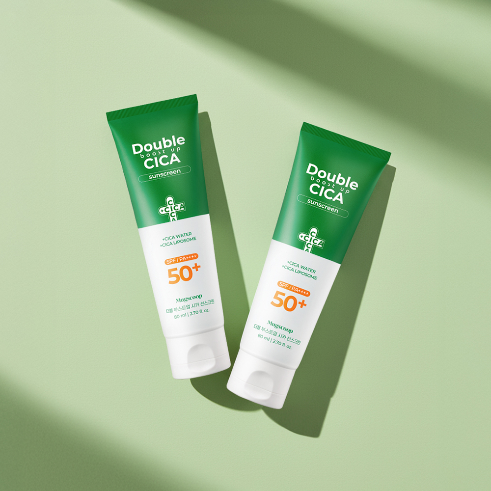 머그스쿱 더블 부스트업 시카 수분 진정 선크림 80ml SPF50+ PA++++ 이미지 7