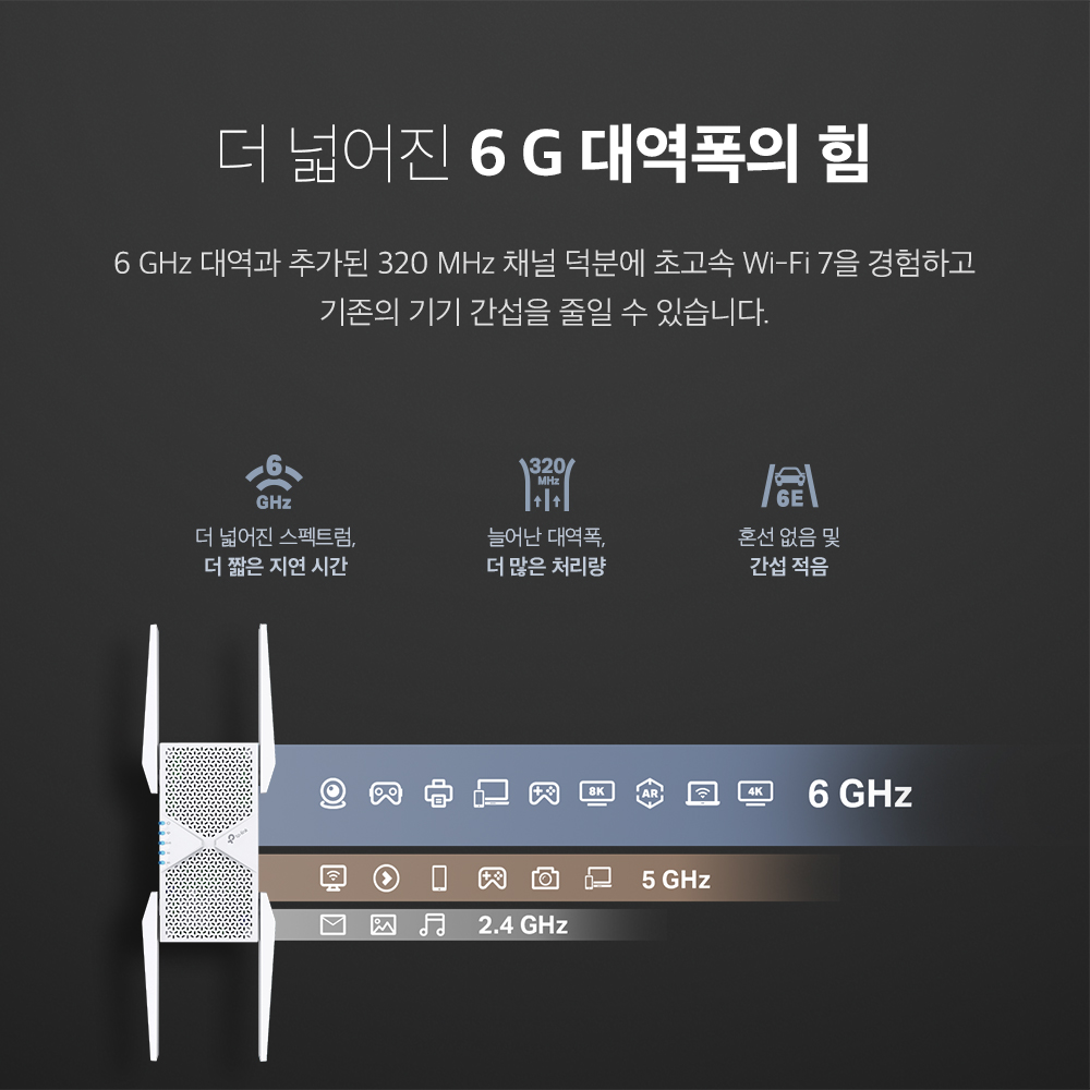 티피링크 RE655BE 2.5G BE9300 Wi-Fi 7 무선AP 와이파이 증폭기 확장기 - 상세 이미지 5