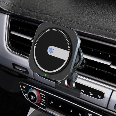 NAUM 차량용 고속무선충전기 냉각쿨링 맥세이프 사각 15W 빠른충전