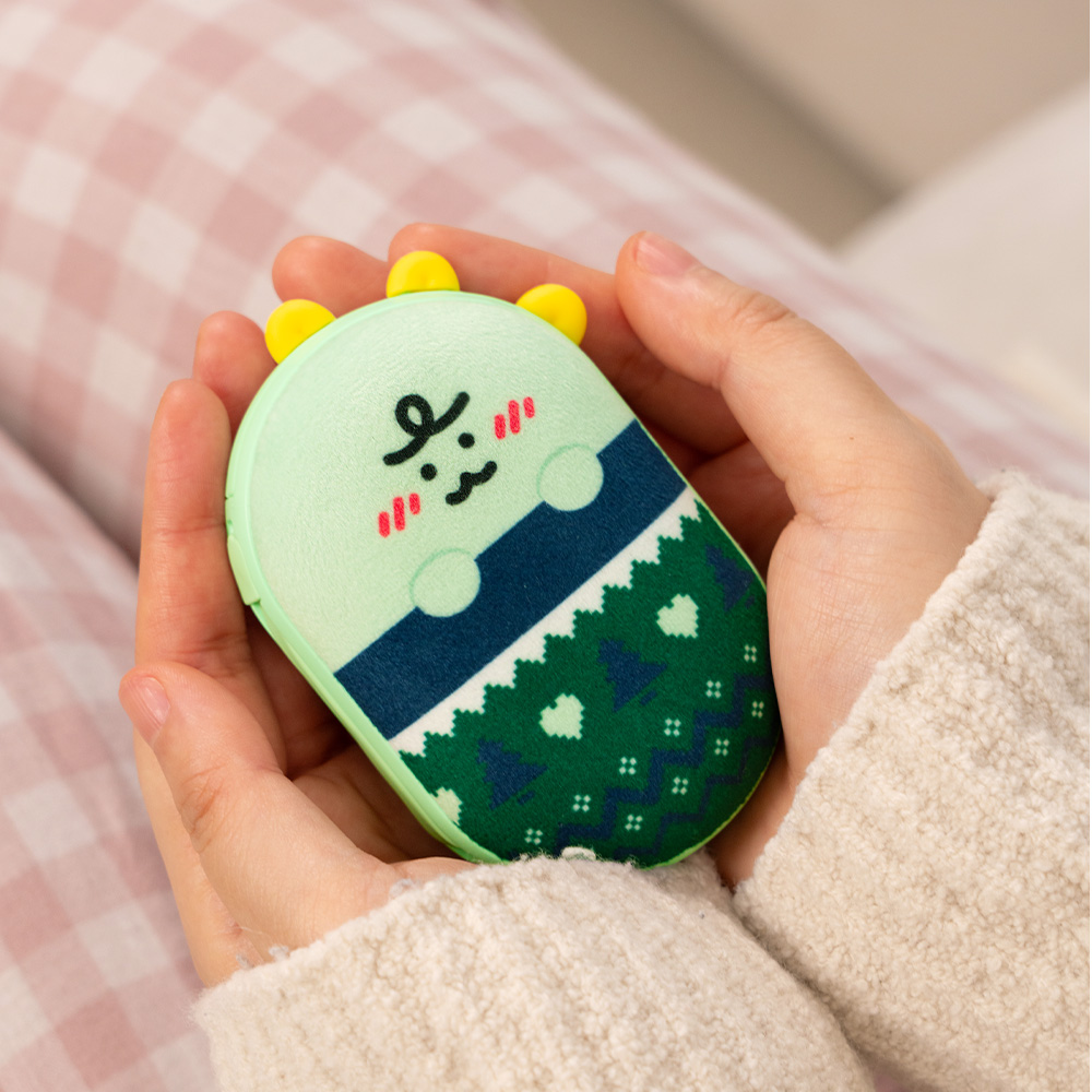 니니즈 이불쏙 양면발열 손난로 보조배터리 5000mAh 조약돌 미니 손난로 이미지 6