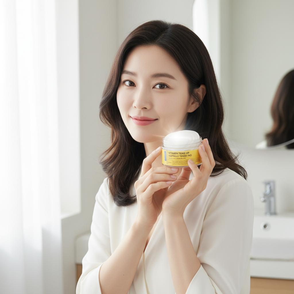 비타민 톤업 앰플 토너패드120ml 70매 - 메인 이미지