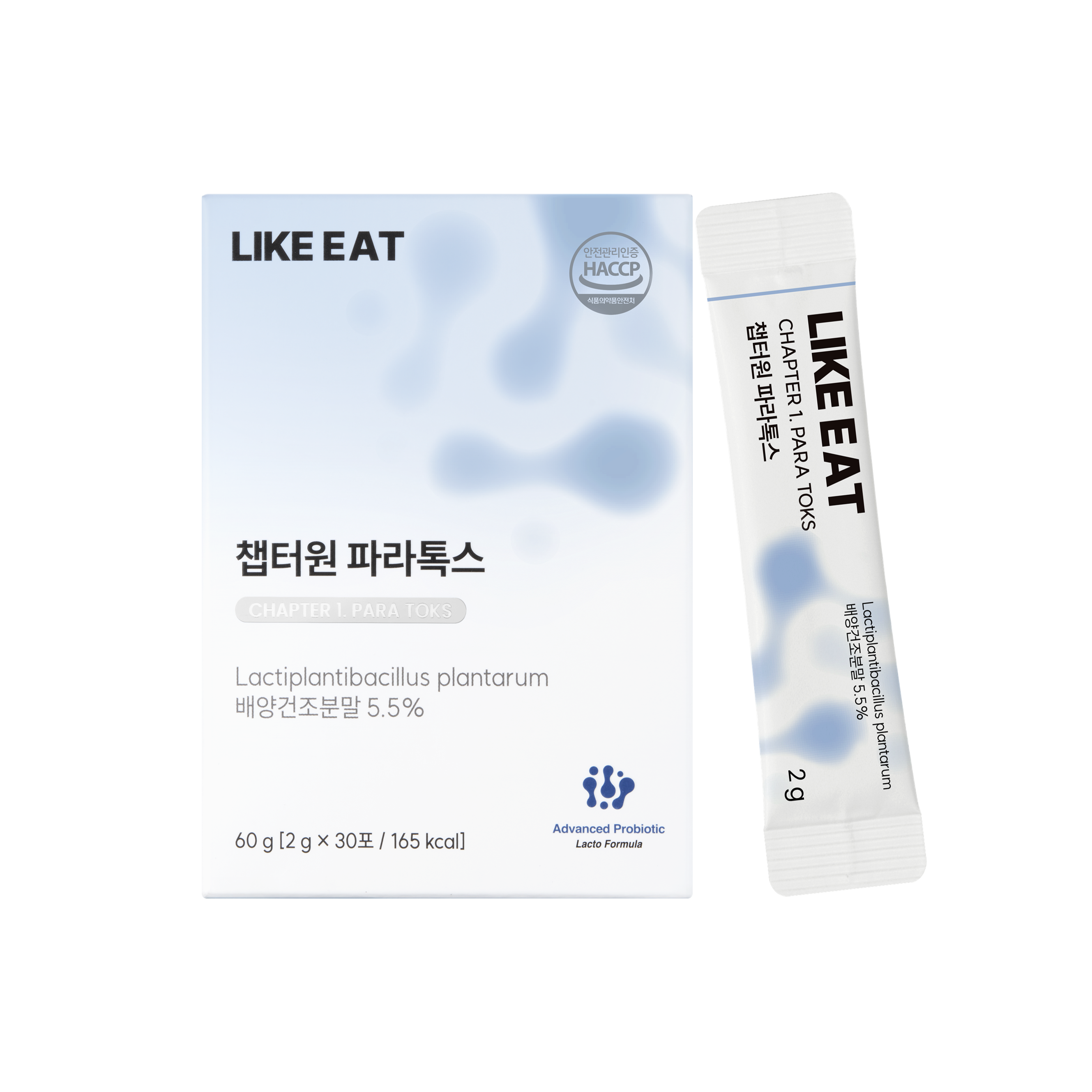 라이킷 챕터원 파라톡스 5세대 유산균 파라바이오틱스 1box 30포 60g 1개월분 - 상품 이미지