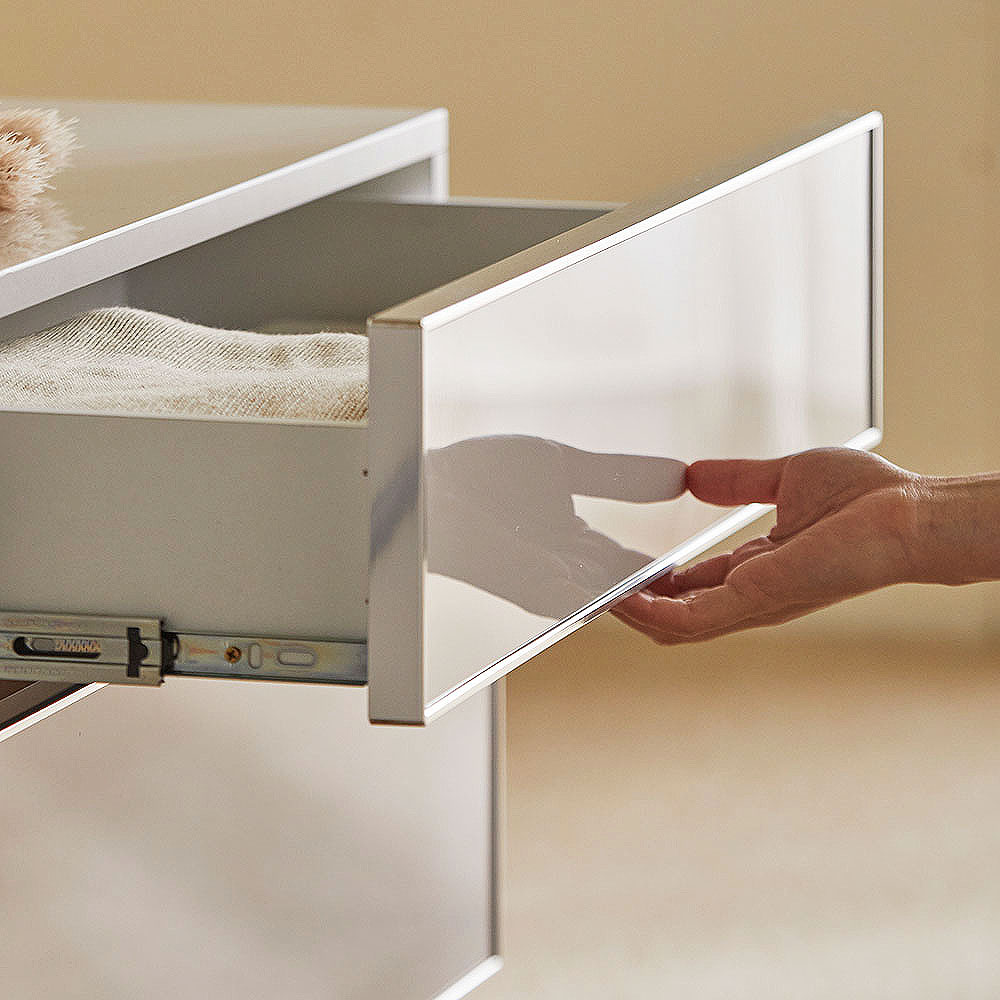 장인가구 무와 E0등급 하이그로시 티비 tv 다이 모던 슬림 높은 거실장 1200+600 SET, 아이보리