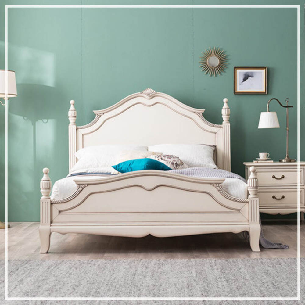 까사홈 프렌치로얄 엔틱 침대프레임 킹사이즈(K)