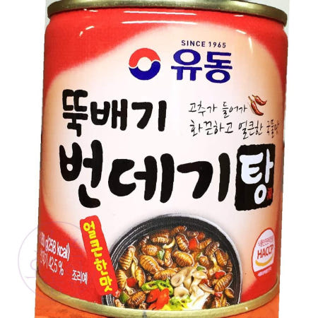 로공이 유동 얼큰한 번데기탕 280g 캔번데기 냉동안주