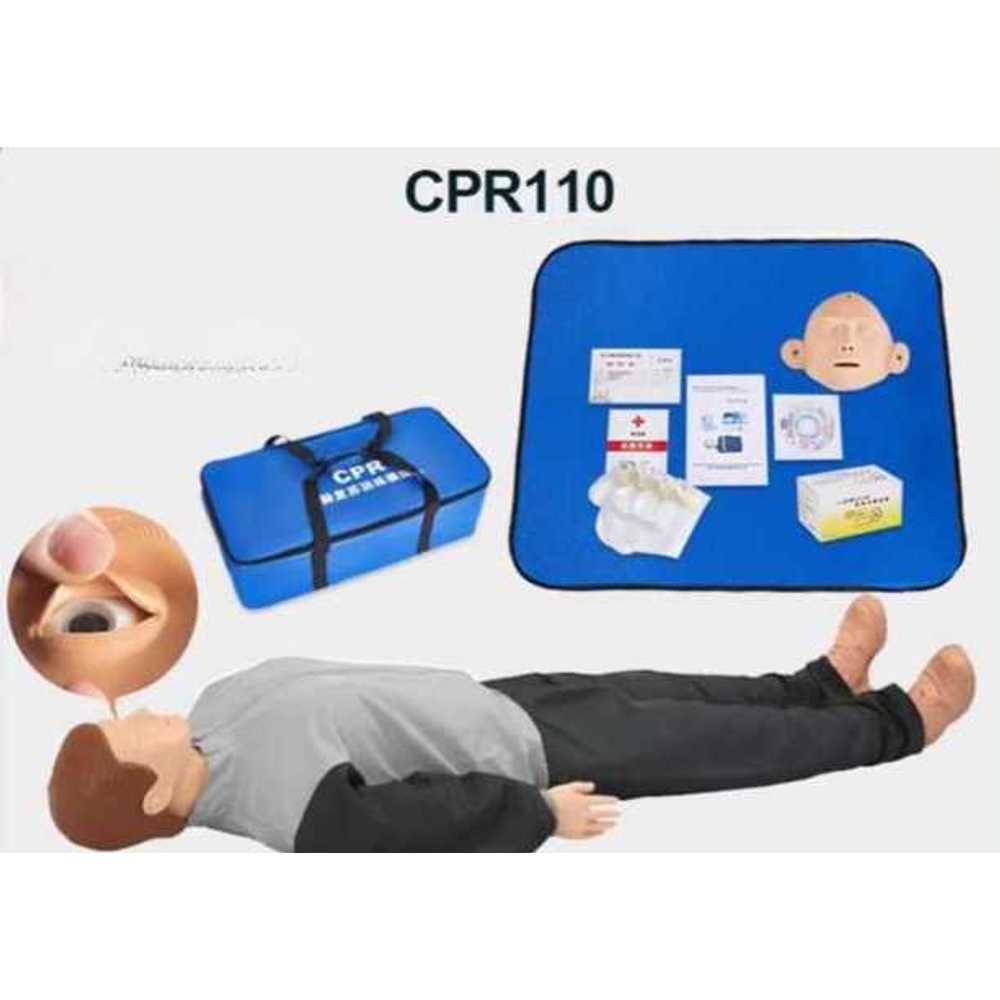 CPR 마네킹 심폐소생술 교육 실습 인체모형 훈련용 CPR100 반신 (표준+액세서리+가방) - 상품 이미지