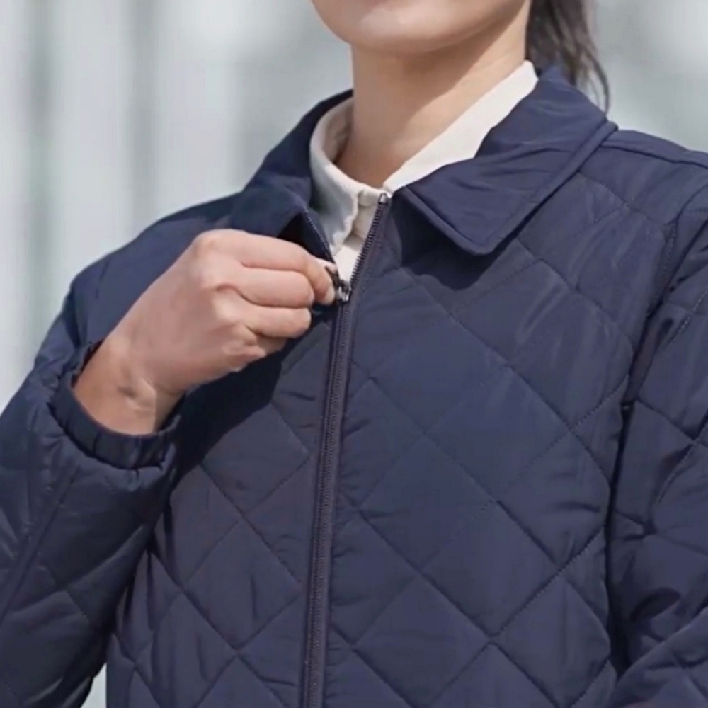 본보 다이아몬드 퀼팅 패딩 재킷 자켓 남자 여자 공용 초경량 보온 발수 패딩 점퍼 이미지 4