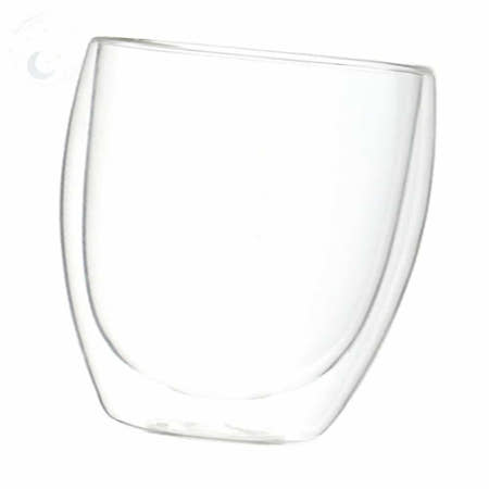 Lunamay 투명컵 러브굿 이중 유리컵 350ml