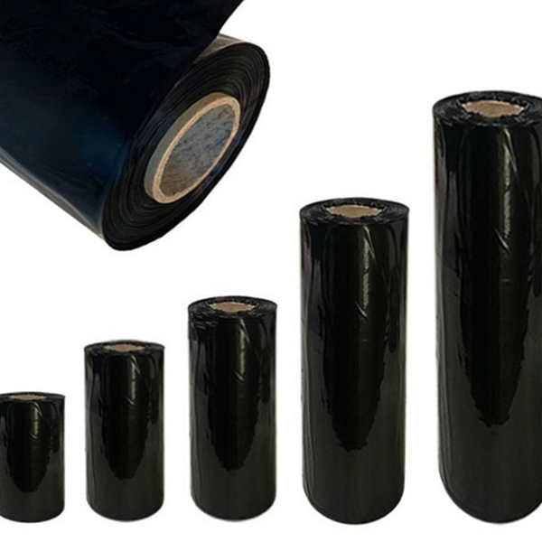 튜브형 검정 포장 롤 비닐 산업용 pe 불투명 포장 60mm - 메인 이미지