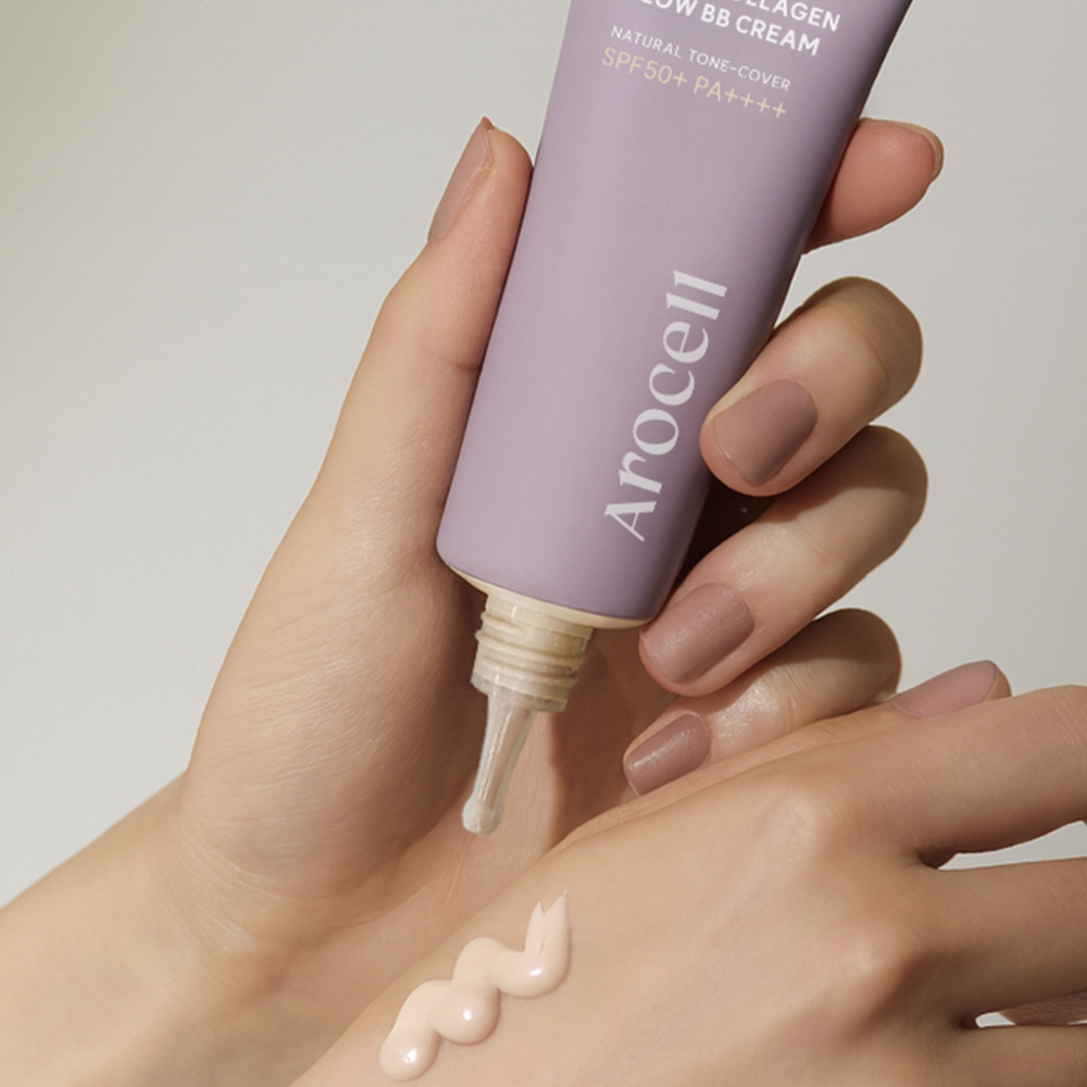 [10% 추가적립/4월 네이버PICK] 아로셀 슈퍼 콜라겐 글로우 비비 크림 40ml + [증정] 콜라겐 랩핑 마스크 1박스(5mlx4) 이미지 3