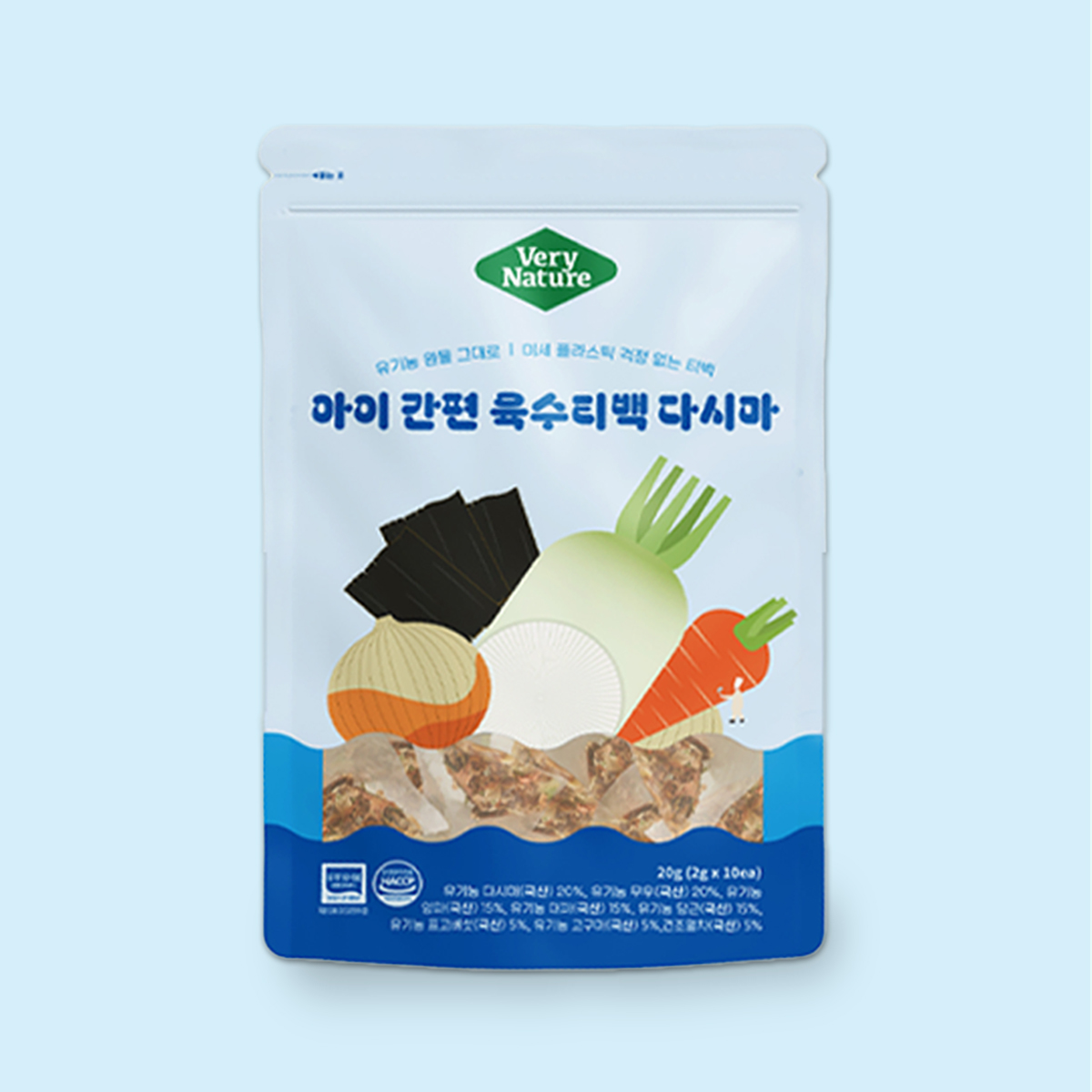 베리네이처 유기농 아이 간편 육수티백 다시마 채소 - 상세 이미지 2
