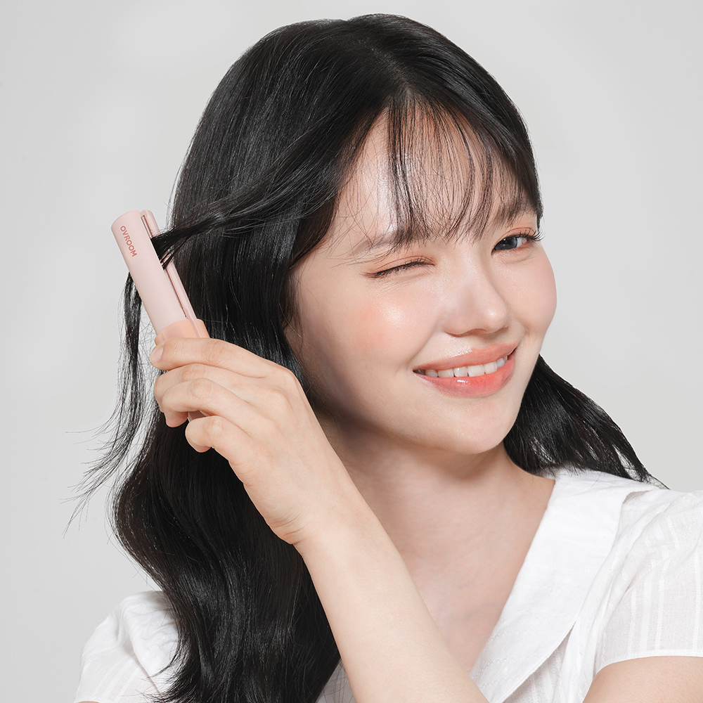 오브룸 티니 미니 고데기 2세대 휴대용 앞머리 볼륨 매직기 유선 C타입 여행용