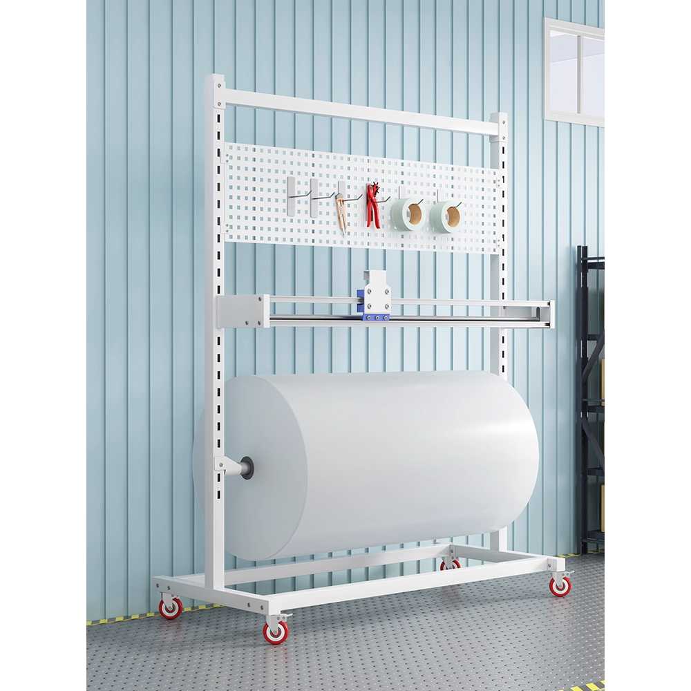포장용 에어캡 거치대 뽁뽁이 롤정리 다용도 스탠드 단일축 단날 120x60x160cm - 상세 이미지 2