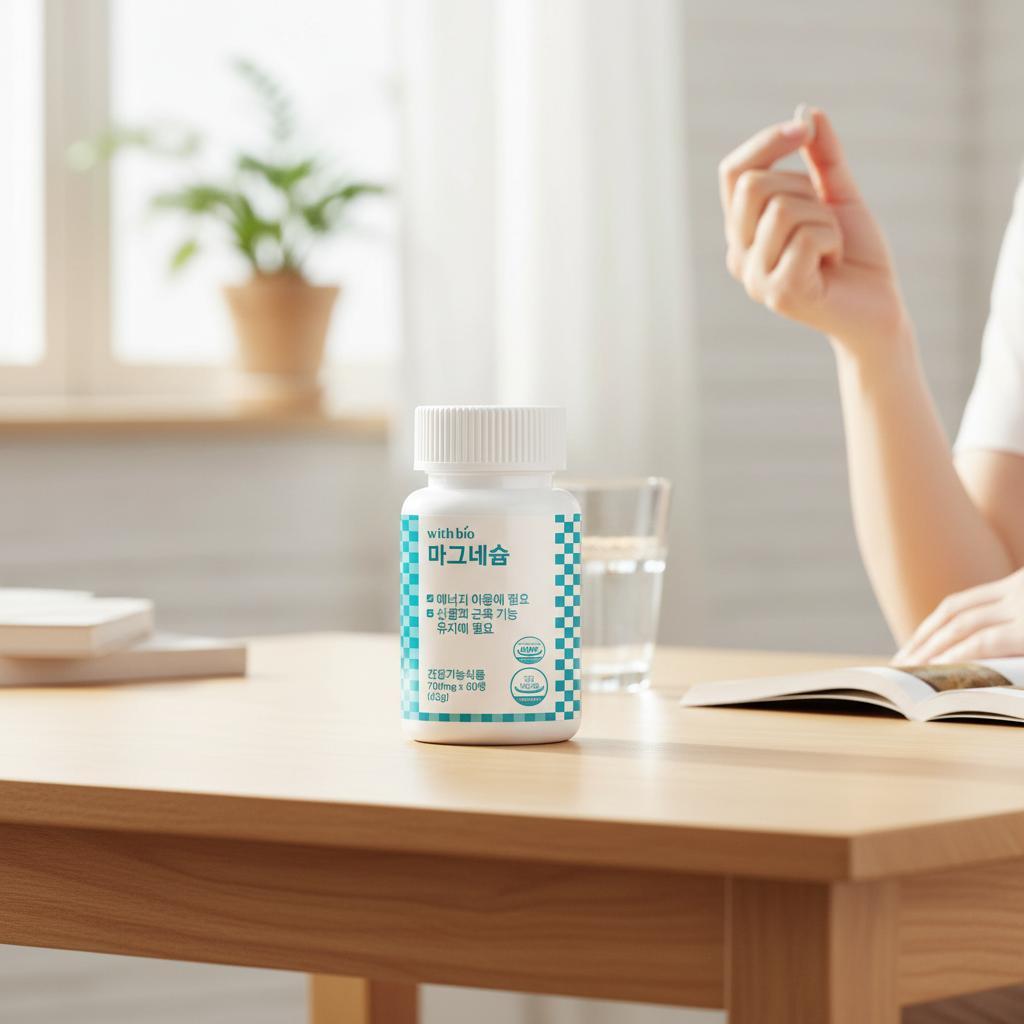 하루 종일을 위한 신경과 근육유지에 마그네슘 (700mg x 60정) - 메인 이미지