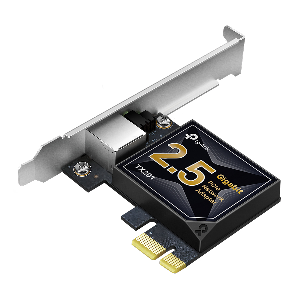 티피링크 2.5Gbps TX201 PCI-e 인터넷 데스크탑 어댑터 유선 랜카드 - 상품 이미지