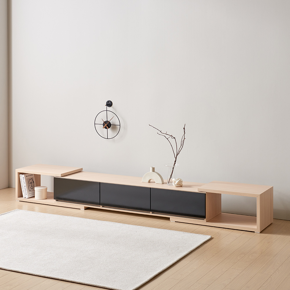 장인가구 피오레 TV다이 듀얼 양쪽 확장형 거실장