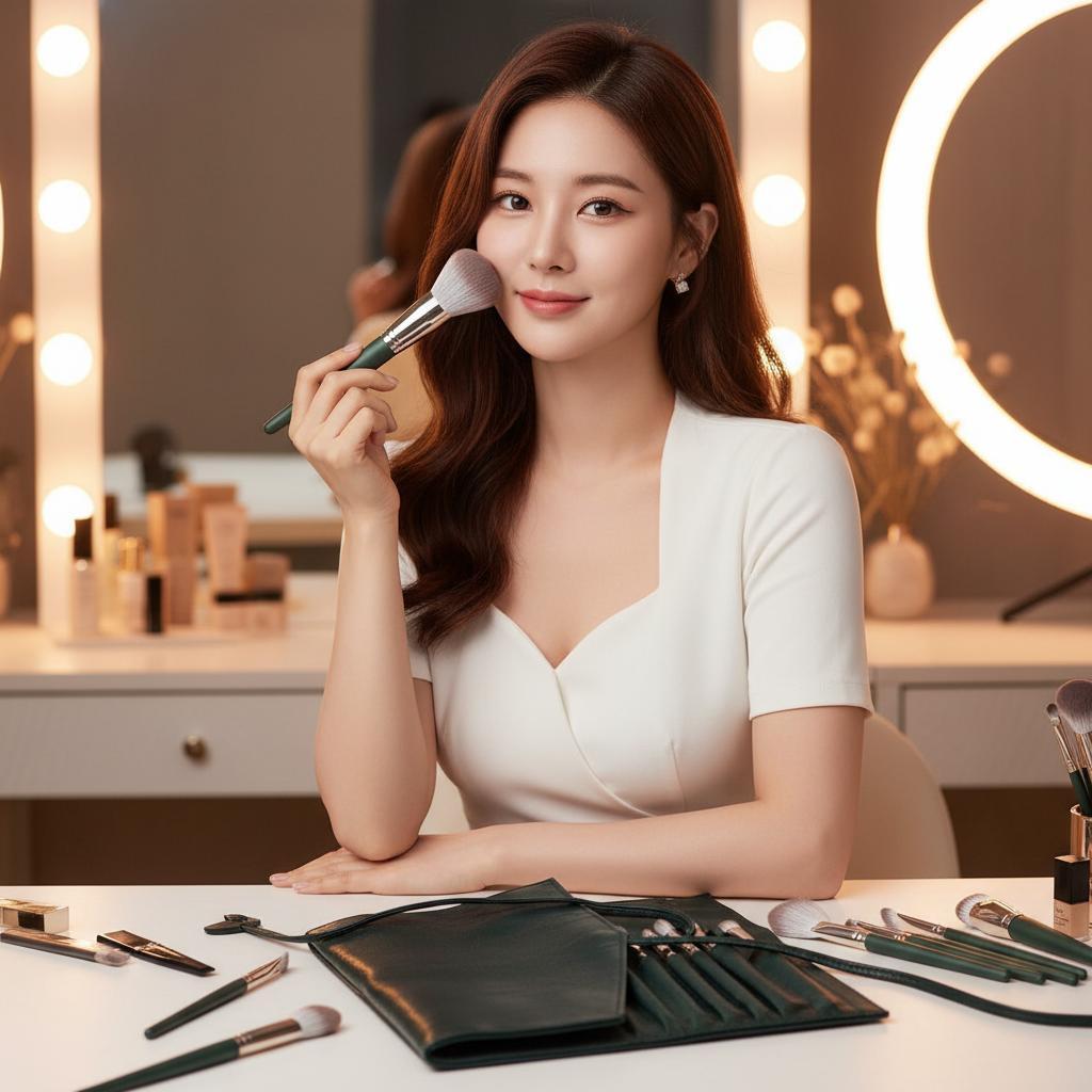 화장 페이스 메이크업 미니 붓 브러쉬 14종 세트 - 메인 이미지