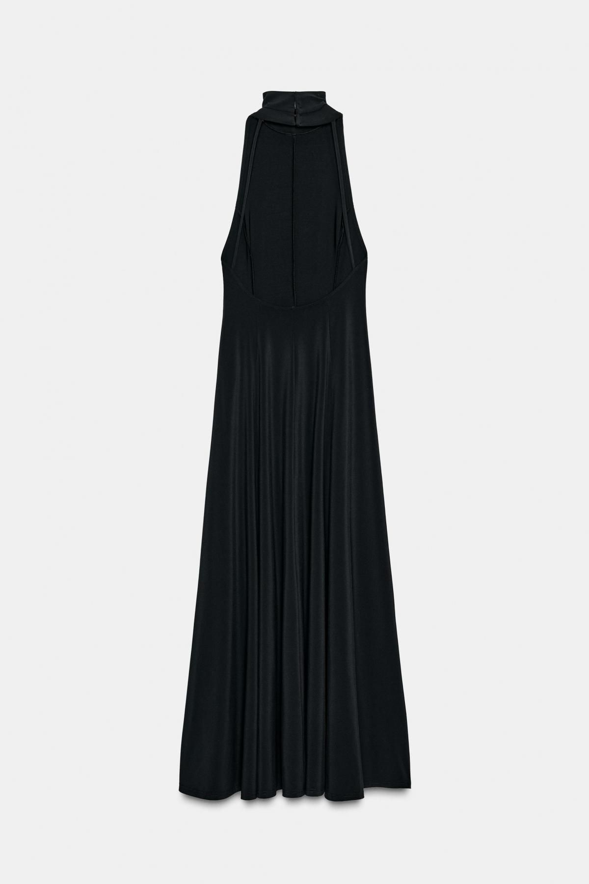 자라 백리스 하이넥 롱 원피스 5063/253 BLACK - 상세 이미지 5