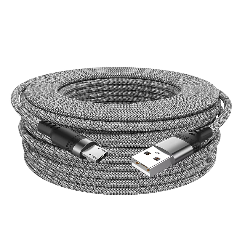 마이크로 5핀 기기 고속충전 데이터전송케이블 MicroUSB 2.0 연결 5m, 1개 - 상품 이미지