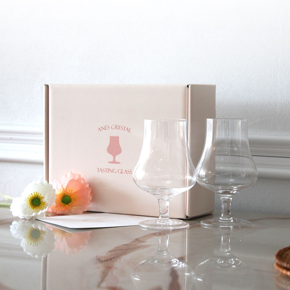 아네스 크리스탈 테이스팅 글라스 2P 신혼부부 집들이 선물 패키지 세트 - 상세 이미지 5