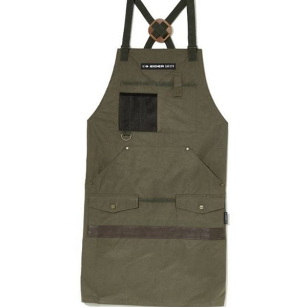 다용도 워크 에이프런 작업용 바리 앞치마 남성 여성 카키