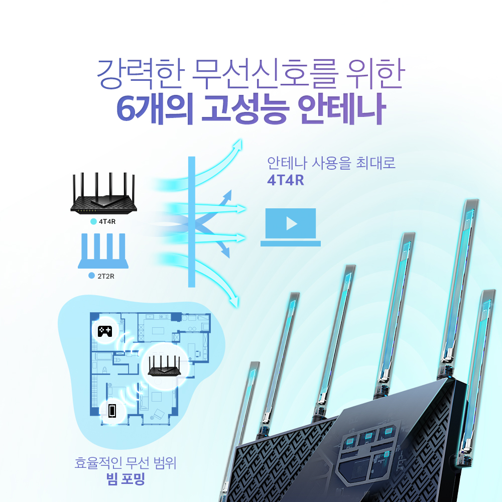 티피링크 AX5400 Archer AX73 Wi-Fi 6 기가 와이파이 유무선 인터넷공유기 - 상세 이미지 4