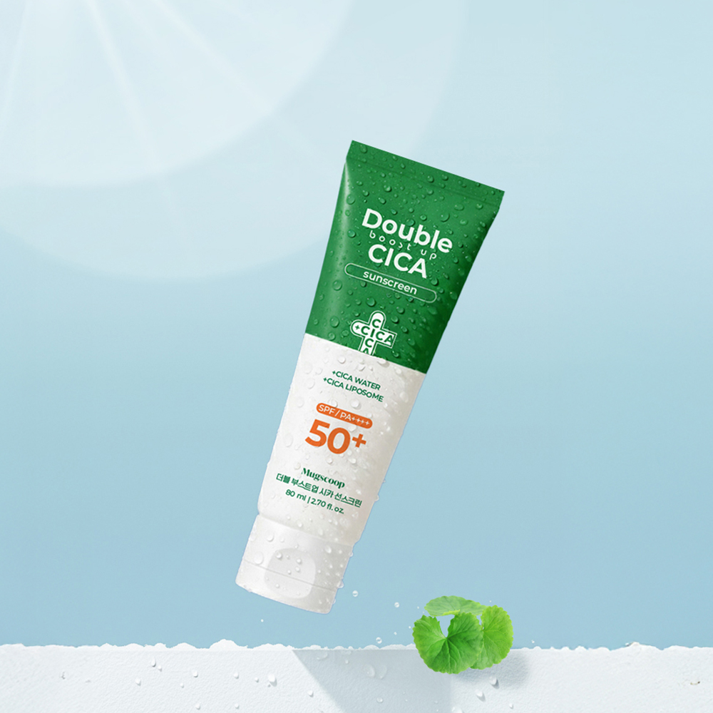 머그스쿱 더블 부스트업 시카 수분 진정 선크림 80ml SPF50+ PA++++ - 상세 이미지 5