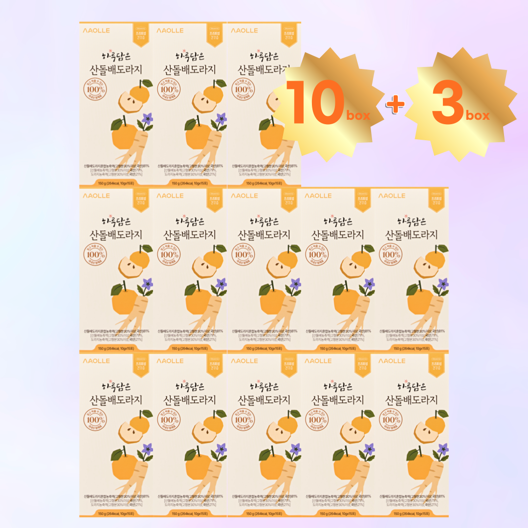 하루담은 산돌배도라지 스틱 산돌배즙 어린이 면역 온가족 15포, 13개 - 상품 이미지