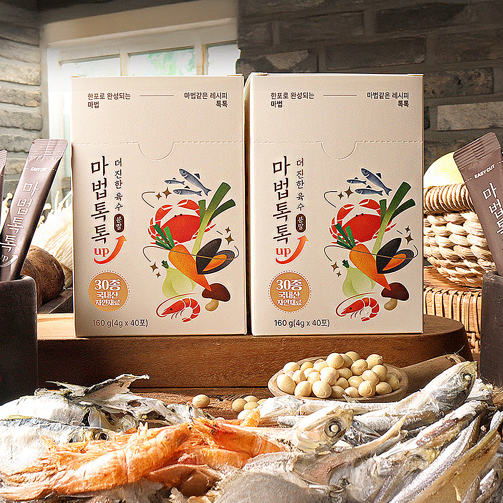 마법톡톡 더진한 육수 UP 업 분말 1세트 83포 다시팩 조미료 분말 육수