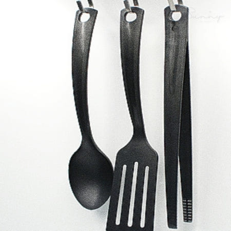 예정원 이케아 GNARP 그나르프 조리도구3종 블랙 요리필수템 뒤지개 주방집게 요리용스푼