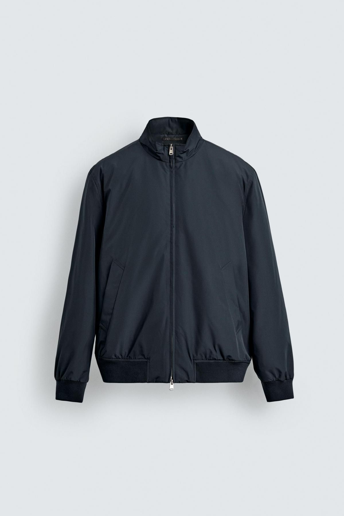 자라 테크니컬 방수 퀼팅 집업 재킷 5070/154 DARK NAVY - 메인 이미지