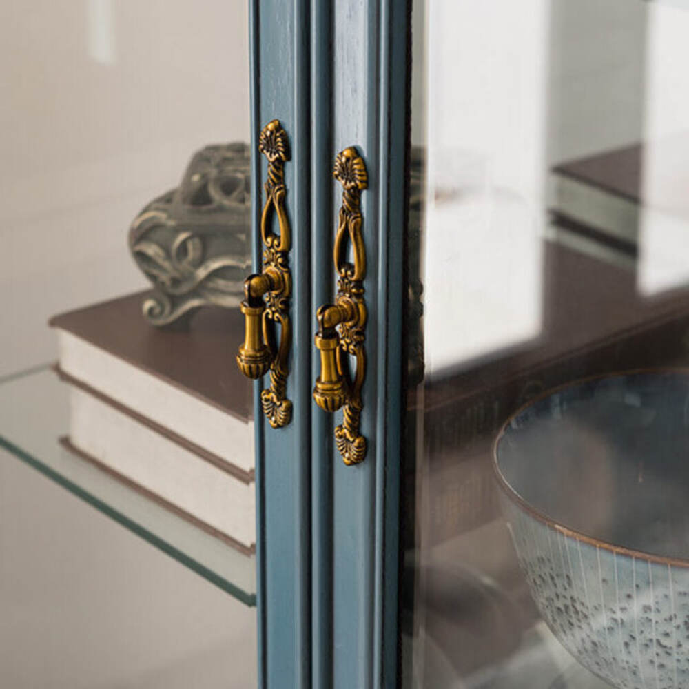 까사홈 디올 블루밍 엔틱 유리 장식장