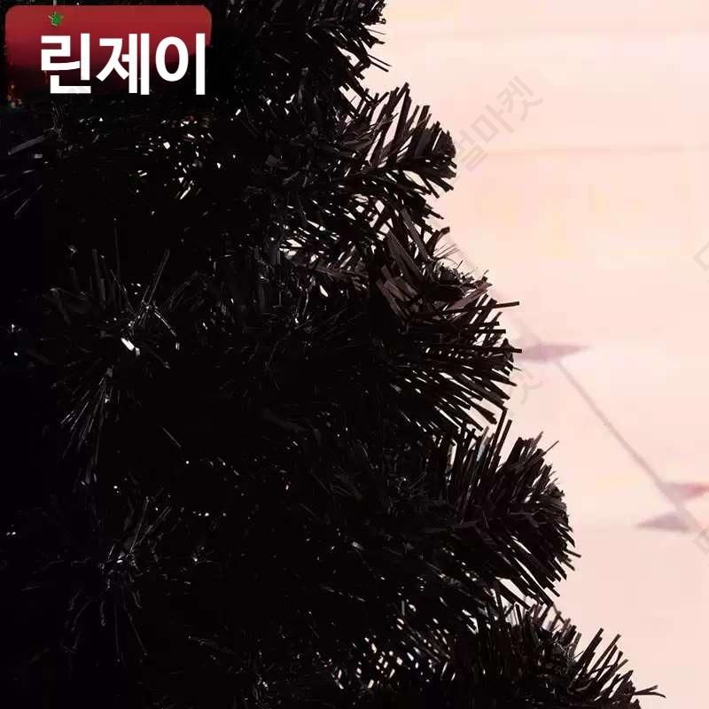 블랙크리스마스트리 무장식 카페 크리스마스 미니 소형 호텔 - 상세 이미지 3