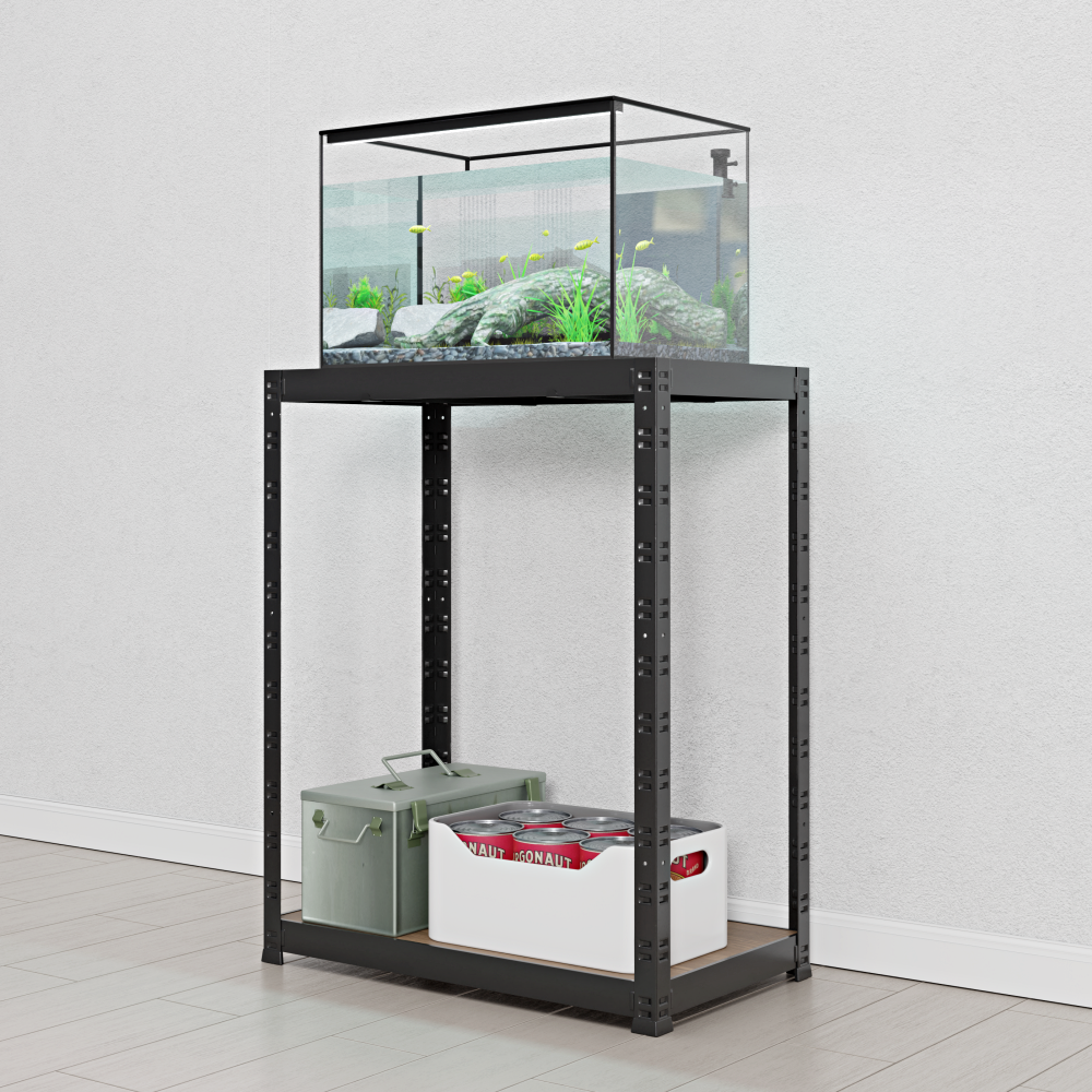 어항 받침대 축양장 수조 철제 선반 다이 1자 2자 광폭 30큐브 400400450 2단 - 상세 이미지 3