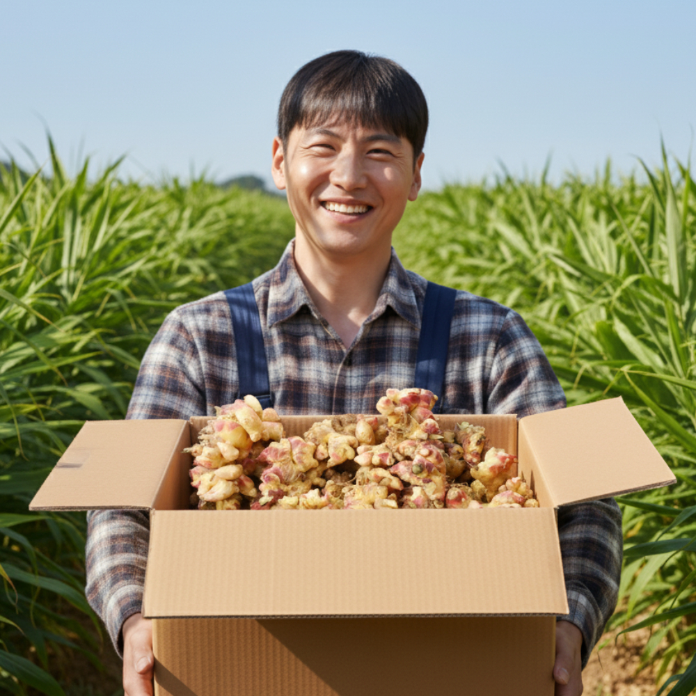 국산 토종 흙 생강 햇생강 2kg, 1개 - 상품 이미지