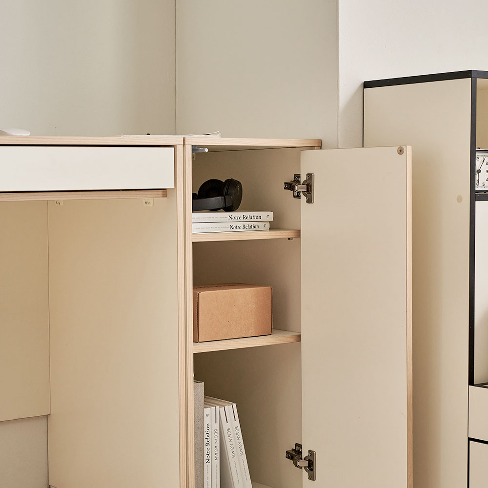 바스포르 뮤트 800 1인 일자형 컴퓨터 책상 미니 원룸 학생 서재 테이블