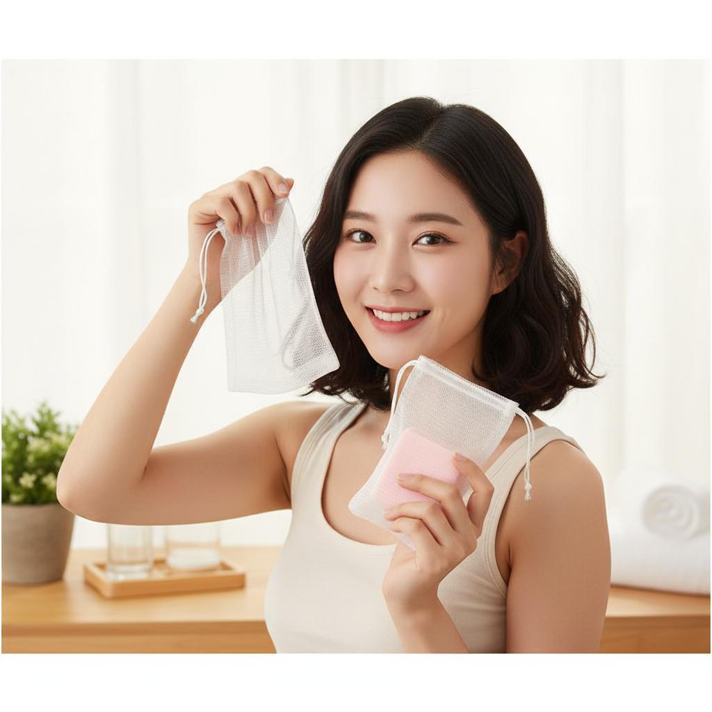 클렌징 거품 세안 비누망 바디 샤워 샴푸 페이스 버블 - 상품 이미지