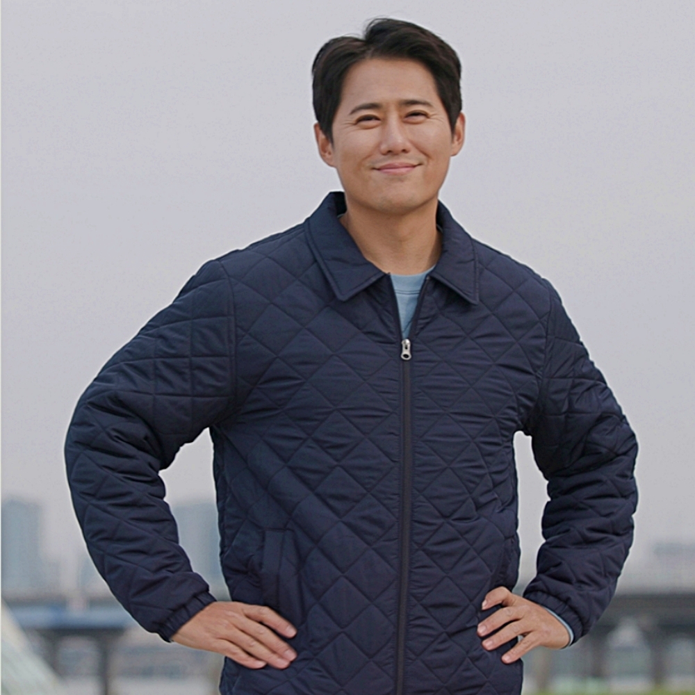 본보 다이아몬드 퀼팅 패딩 재킷 자켓 남자 여자 공용 초경량 보온 발수 패딩 점퍼 이미지 3