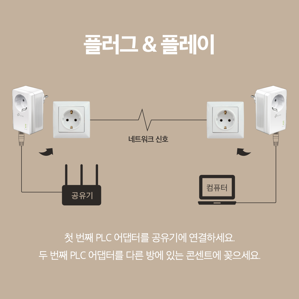 티피링크 TL-PA7017P AV1000 기가비트 패스스루 PLC 전원 벽플러그 어댑터 - 상세 이미지 4