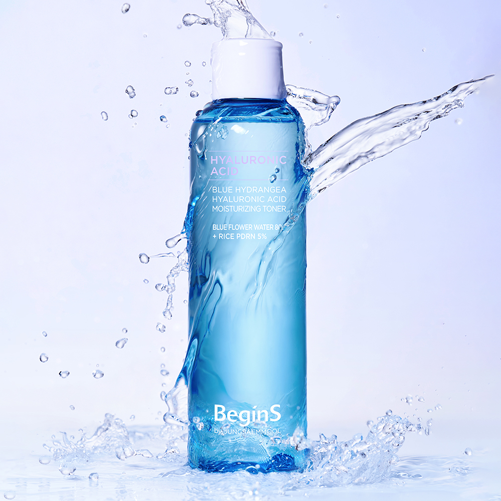 비긴스 바이 정샘물 블루 수국 히알루론산 수분 토너 300ml - 상세 이미지 2
