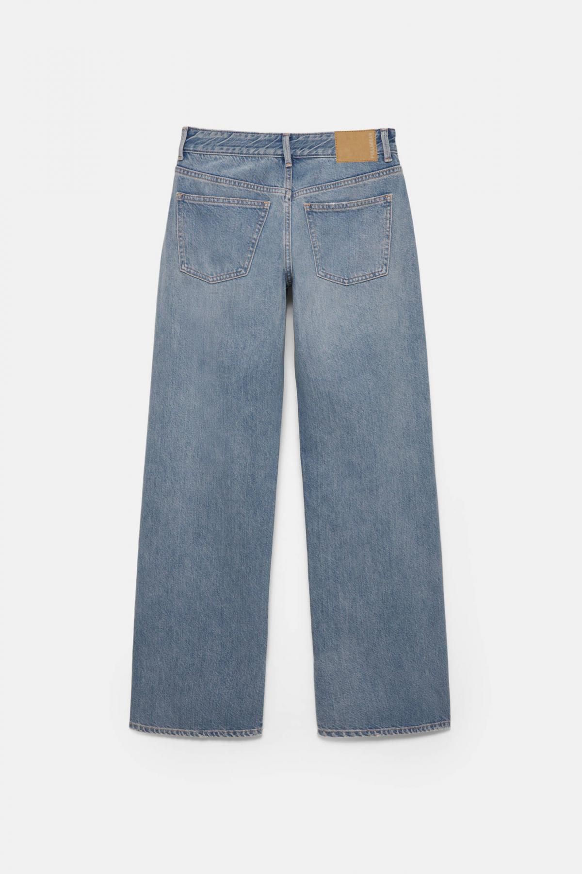 풀앤베어 Y2K 스트레이트핏 슬릿 데님 진 7687/345 MEDIUM BLUE 이미지 8