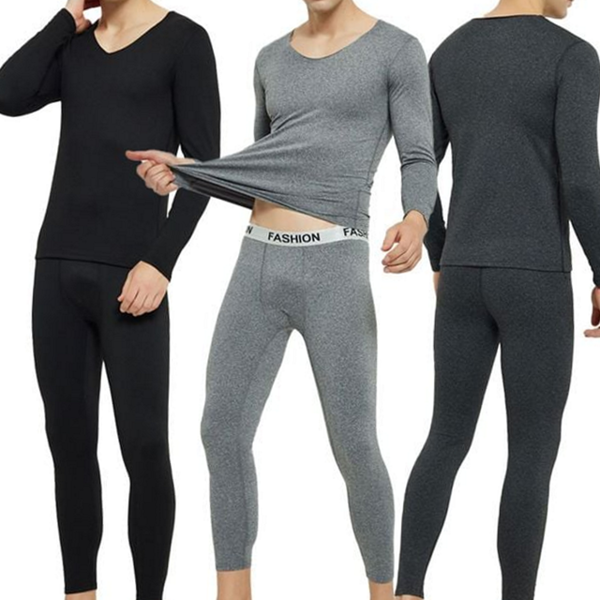 데일리 남성 기모 내복 세트 심리스 남성 내복 상하의 발열 - 상품 이미지
