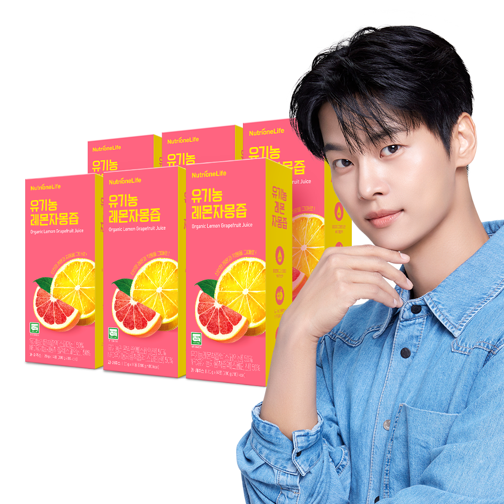 뉴트리원 유기농 레몬 자몽즙 6박스 총 84포 NFC 착즙 레몬수 - 상품 이미지
