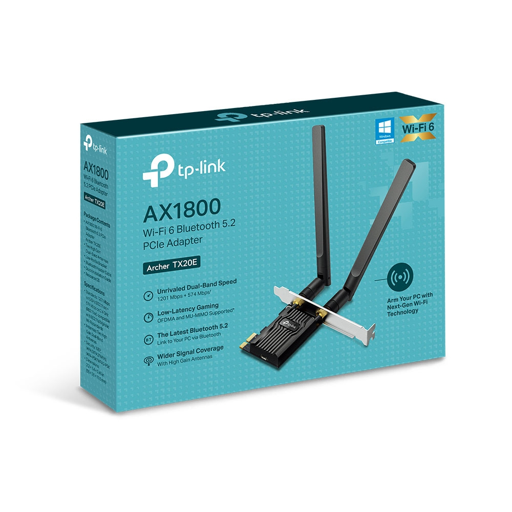 티피링크 AX1800 듀얼밴드 Wi-Fi 6 블루투스 5.2 데스크탑 와이파이 무선랜카드 Archer TX20E 이미지 7