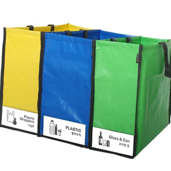 2단 분리수거함 3칸 재활용 분리수거함 베란다 주방 다용도 수납함