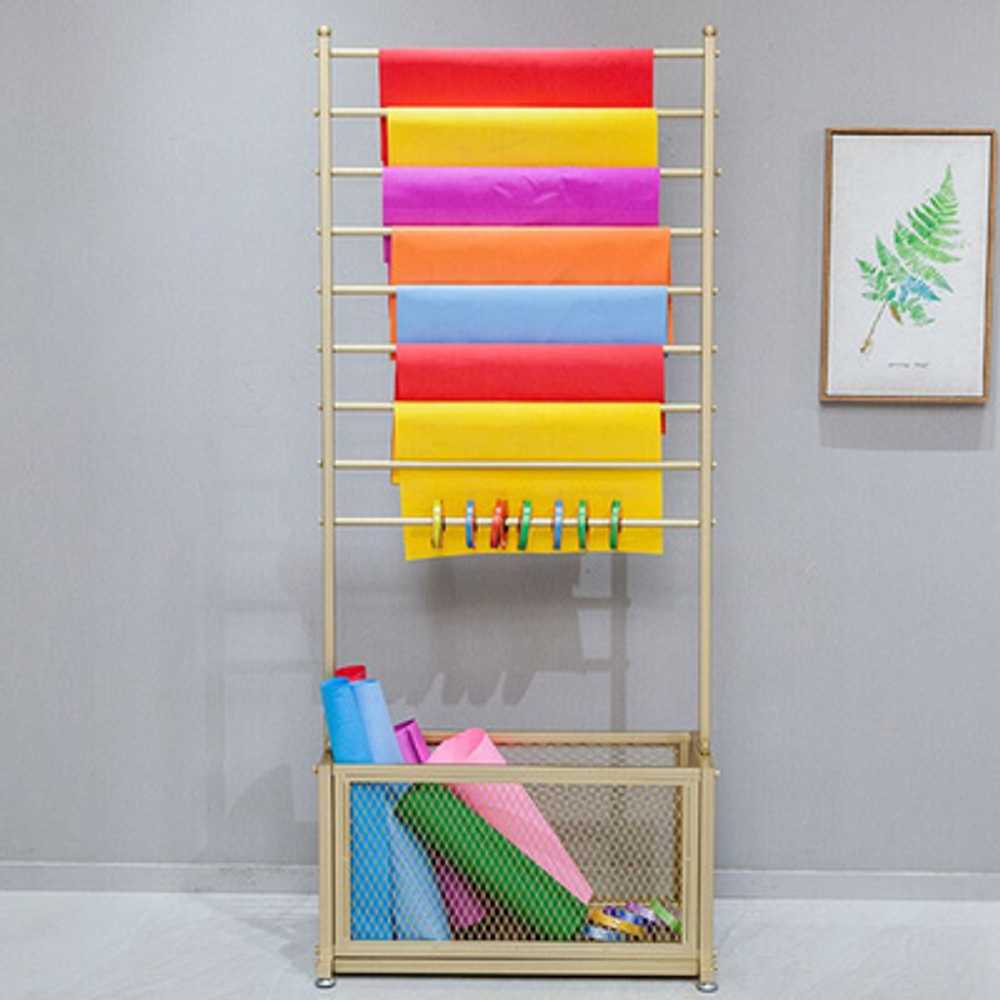 작업용 리본 거치대 포장지 보관 인테리어 진열대 화이트 70x170cm - 상세 이미지 5