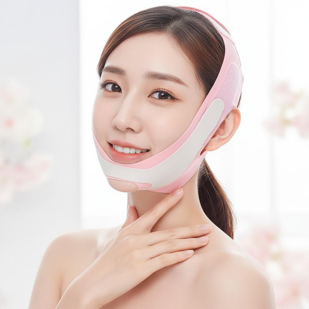 프리미엄 브이라인 얼굴 리프팅 밴드 턱살 이중턱 - 상품 이미지