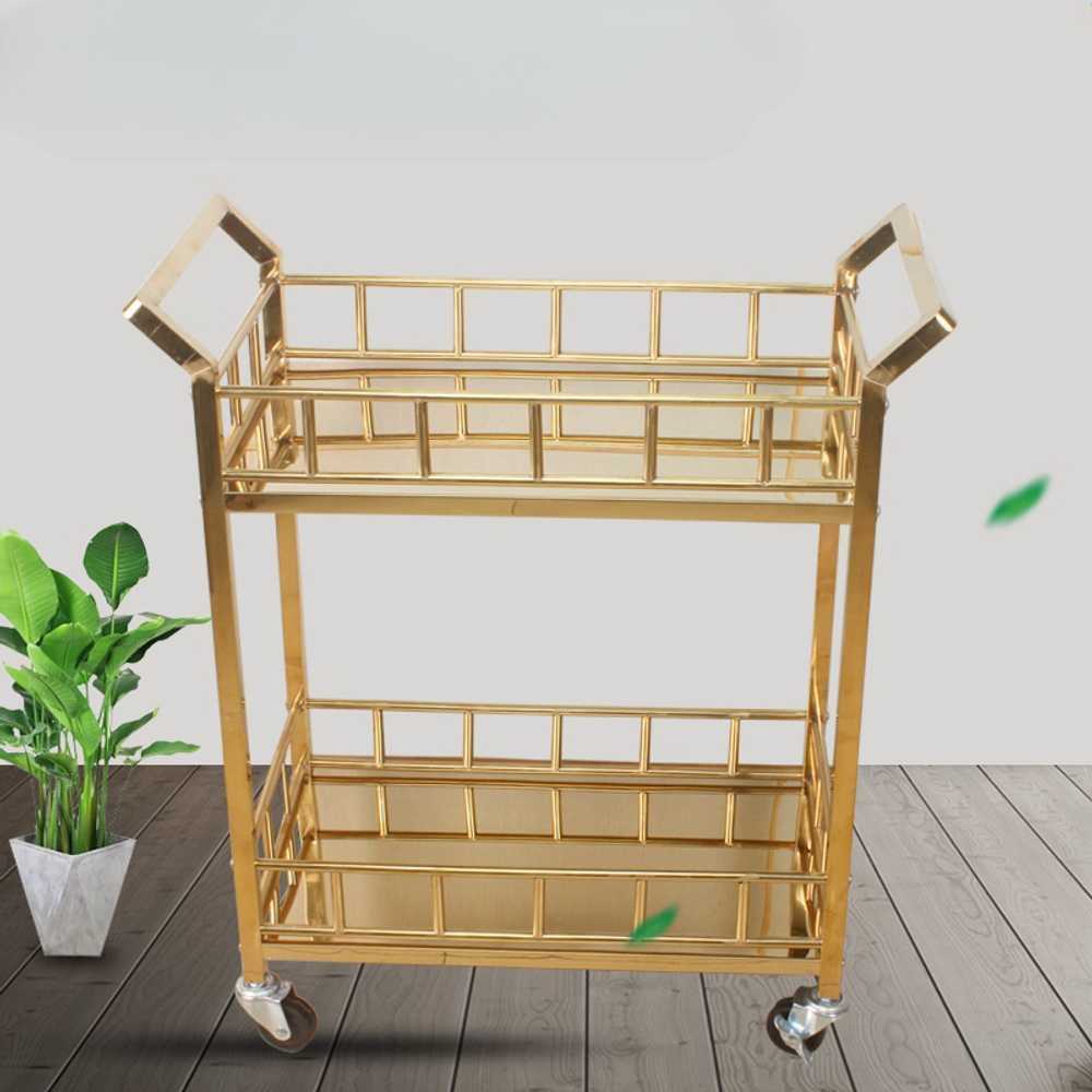 업소용 서빙카트 레스토랑 바퀴형 음식 운반대 라운지 A형 카트(74x45x88cm) - 상세 이미지 4