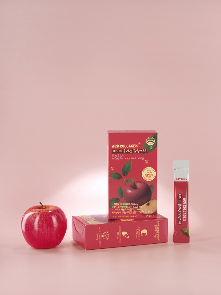 리베라 애사비 콜라겐 15포 1box 애플사이다비니거 사과초모식초 애사비젤리 콜라겐젤리 - 상세 이미지 2